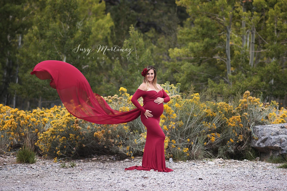 Fall Maternity Gowns | Henderson Maternity Photographer