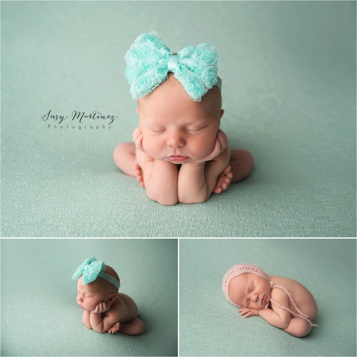 Pink and Mint Newborn Session | Henderson Newborn Photographer