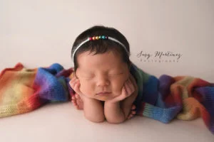 Rainbow Newborn Session in Henderson
