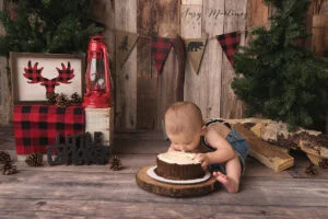 Lumberjack Cake Smash | Henderson, NV Baby Photographer