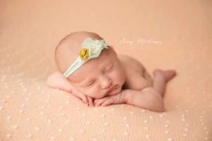 Peach and Mint Newborn Session