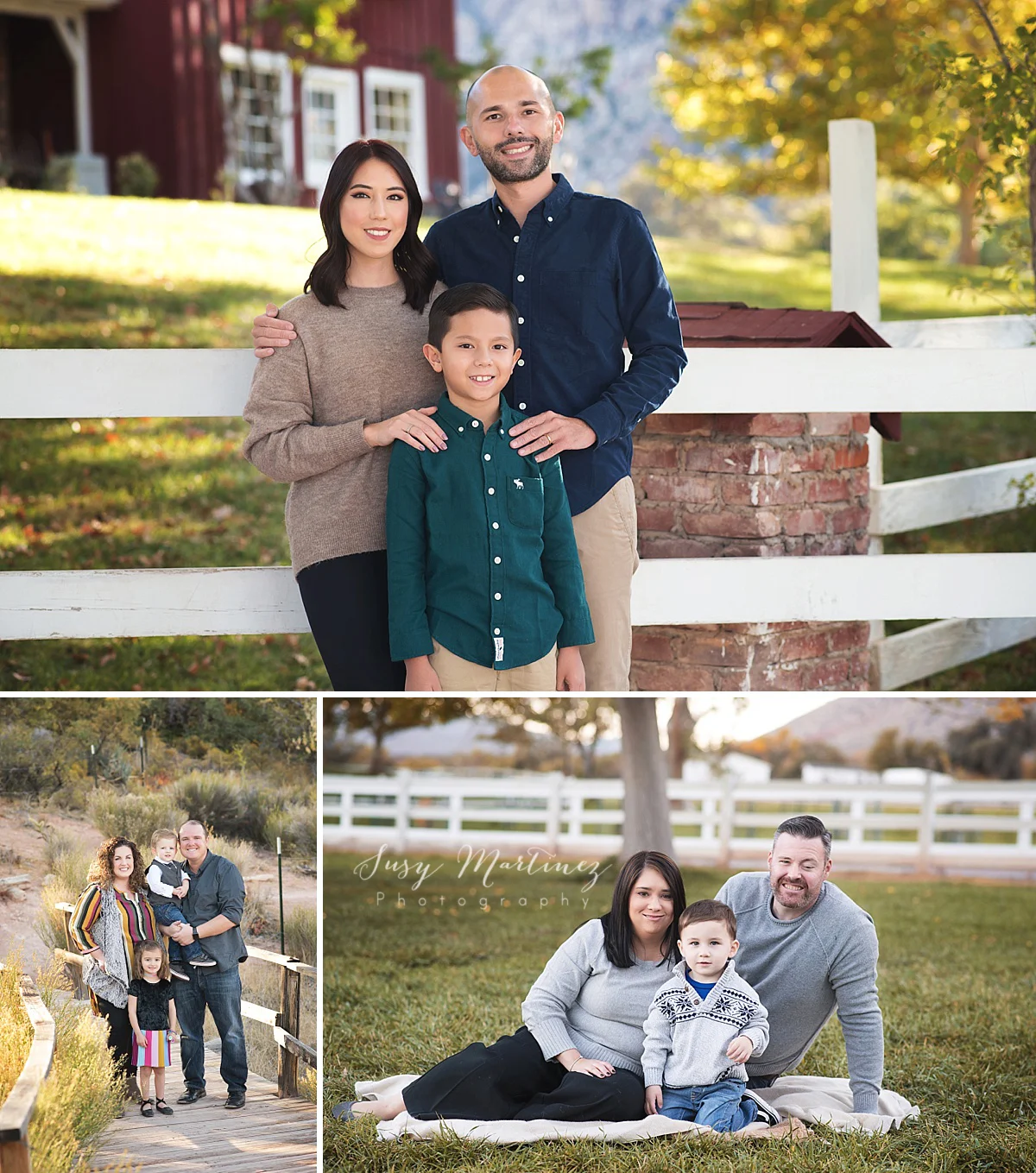Fall mini sessions with Las Vegas family photographer Susy Martinez at Spring Mountain Ranch