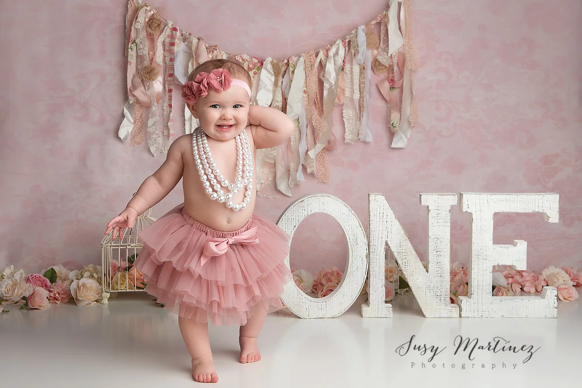 Henderson Cake Smash Photographer, pink, pearl, boho