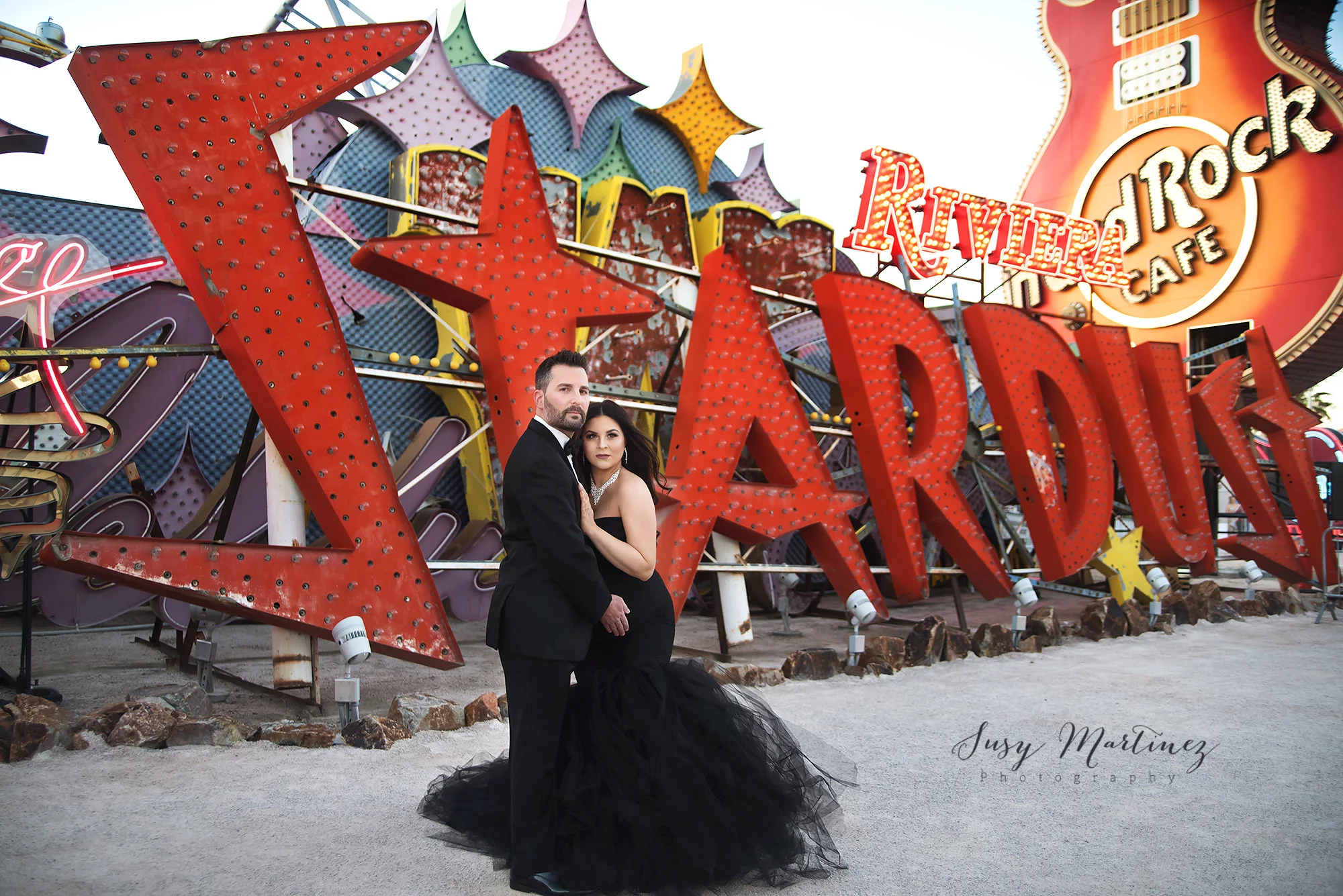 Neon Boneyard Maternity Portraits Las Vegas Photographer