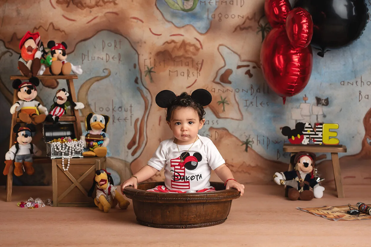 first birthday portraits in Las Vegas studio for baby boy