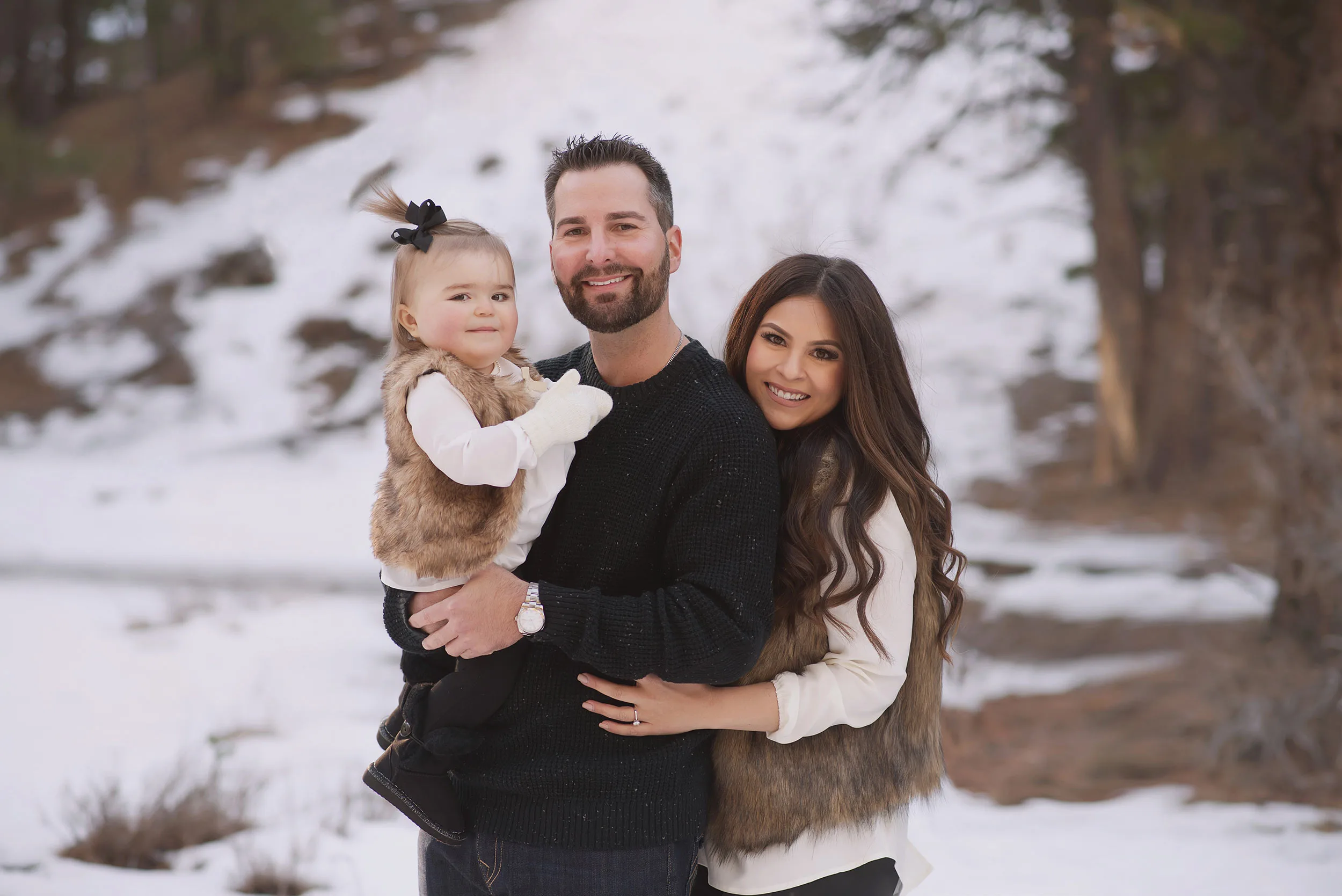las vegas family photographer outdoor winter session