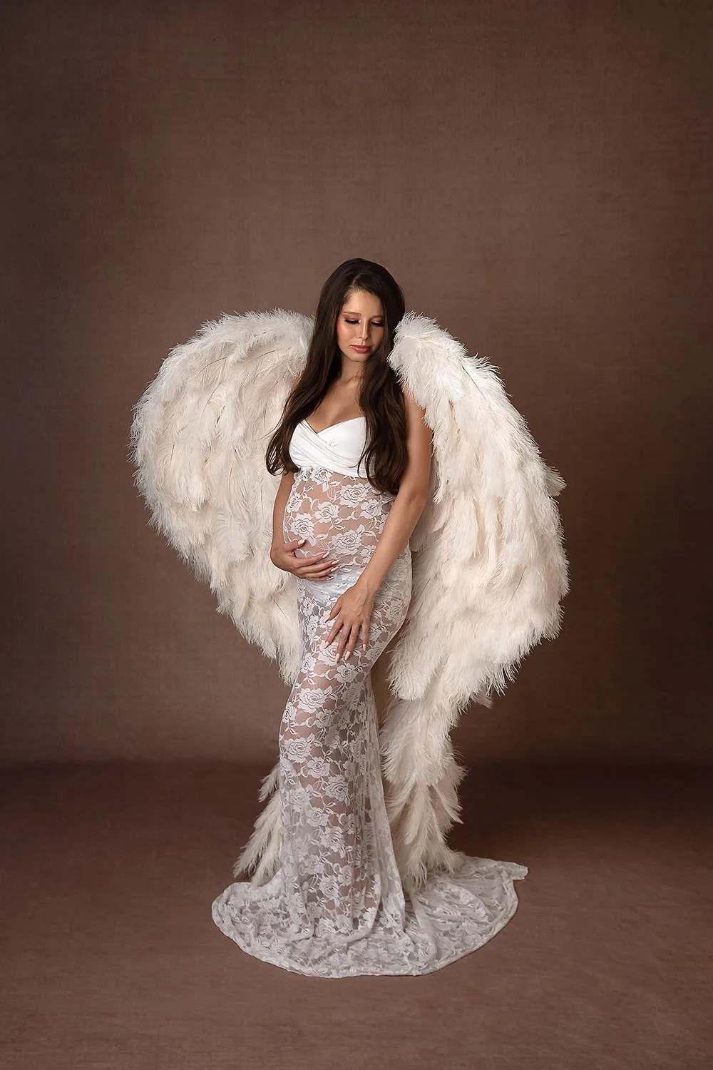 las vegas maternity photographer luxury angel wings