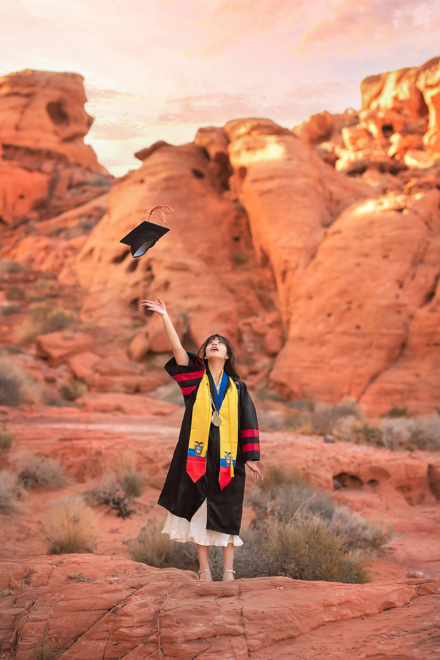 las vegas senior portrait photography valley of fire