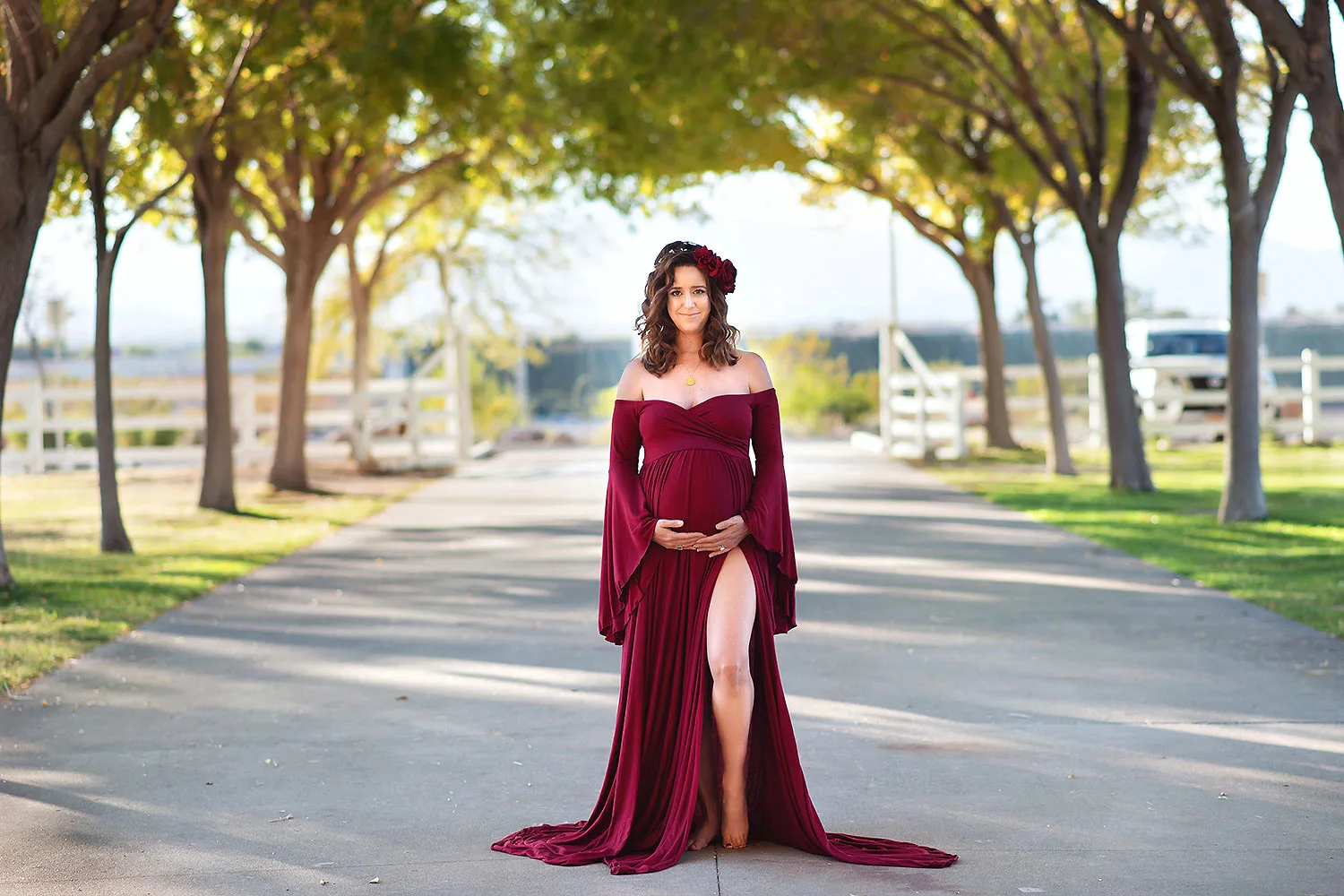 outdoor maternity photographer las vegas