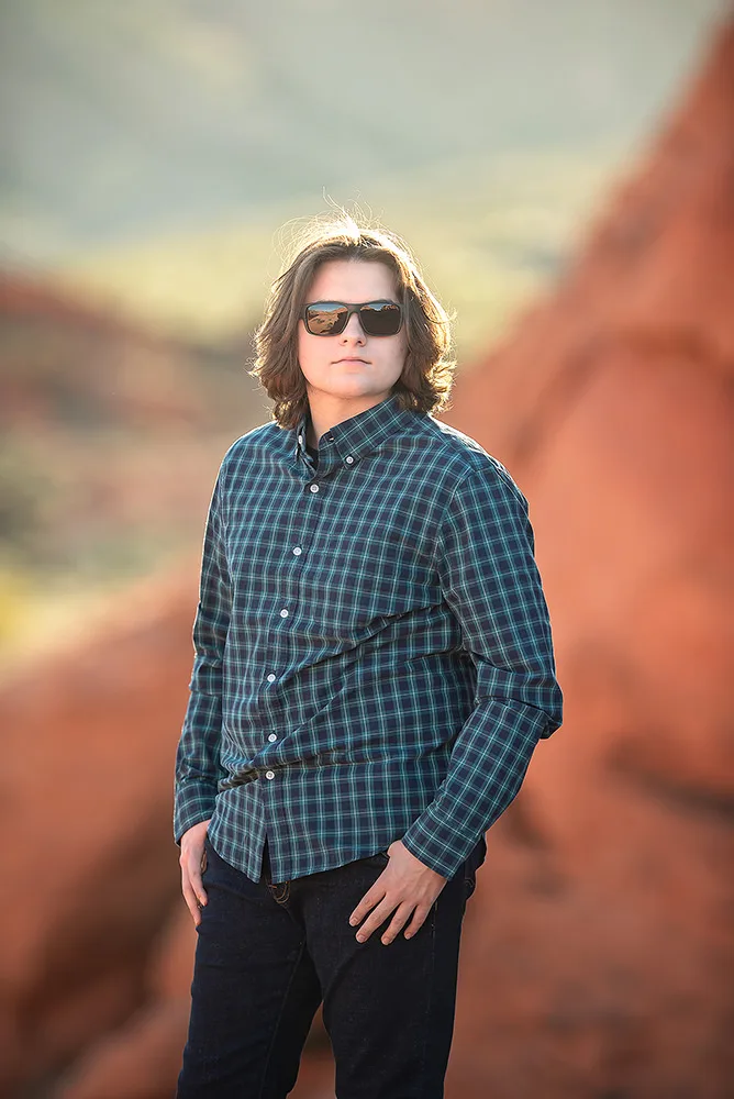 senior portrait photography valley of fire